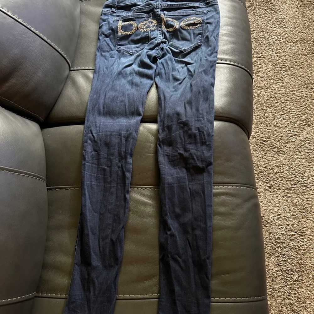 BEBE BLUE JEANS SIZE 25 MADE IN CHINA RUNSS VERY SMALL USED** - Picture 3 of 3